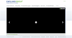 Desktop Screenshot of emsland-group.de