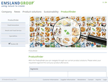 Tablet Screenshot of productfinder.emsland-group.de